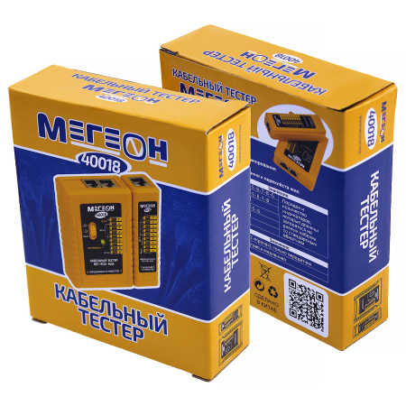 Кабельный тестер МЕГЕОН 40018 купить по низкой цене | МАКСПРОФИТ