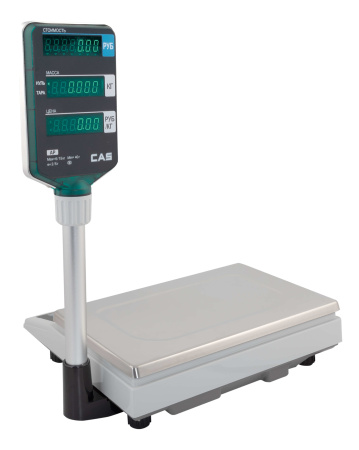 Весы CAS AP-1 (15M Big Tr.) купить по низкой цене | МАКСПРОФИТ